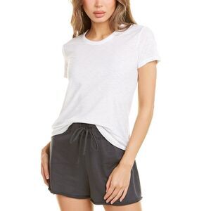 James Perse White Crewneck Short Sleeve Tee